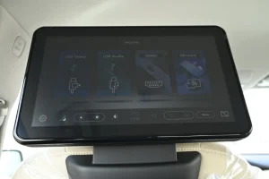 Nissan Patrol LE featuring the large 12.3-inch central touchscreen